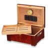 TiLeze Cigar 2 Layers Cigar Humidifier Cedar Storage Box with Humidifier and Hygrometer Cigar Container for 80-100 Cigars view 2