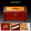 TiLeze Cigar 2 Layers Cigar Humidifier Cedar Storage Box with Humidifier and Hygrometer Cigar Container for 80-100 Cigars view 3