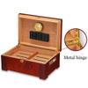 TiLeze Cigar 2 Layers Cigar Humidifier Cedar Storage Box with Humidifier and Hygrometer Cigar Container for 80-100 Cigars view 4