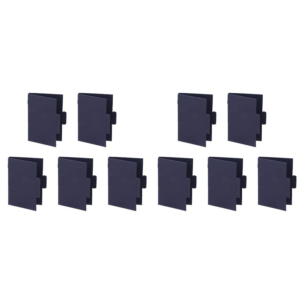 10Pcs Mini Perfume Bottle Paper Card Package Sample Perfume Bottle Package Card 4.4 * 2.9inch(Black)