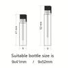 10Pcs Mini Perfume Bottle Paper Card Package Sample Perfume Bottle Package Card 4.4 * 2.9inch(Black) view 4