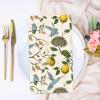 80Pcs Blue Bird Guest Napkins Retro Bird Lemon Tree Disposable Paper Napkins Seasonal Decorative Dinner Hand Napkins for Home Kitchen Bathroom Party Supplies view 3