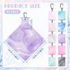 Copkim 10 Pcs Microfiber Cleaning Cloth with Open Pouch and Hanging Ring Cute Marble Design Microfiber Cloth Soft Glasses Cleaner Cloth for Eyeglasses Camera Lens Cell Phone Screens Glasses, 6'' x 7'' view 2