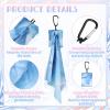 Copkim 10 Pcs Microfiber Cleaning Cloth with Open Pouch and Hanging Ring Cute Marble Design Microfiber Cloth Soft Glasses Cleaner Cloth for Eyeglasses Camera Lens Cell Phone Screens Glasses, 6'' x 7'' view 3