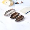 KatLin Natural Tea Crystal Quartz Crystal Bi-Hexagonal Polka Dot Wand Meditation Healing Reiki Stone Mineral Jewelry DIY Gift Collect Ornaments view 2