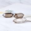 KatLin Natural Tea Crystal Quartz Crystal Bi-Hexagonal Polka Dot Wand Meditation Healing Reiki Stone Mineral Jewelry DIY Gift Collect Ornaments view 3