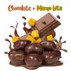 Milk Chocolate Covered Dried Mango by It's Delish, 12 Oz Bag | Gourmet Chocolate Covered Mango Bits Fruit Snacks Bulk Chocolate Candy Treats | Dairy, Kosher view 2