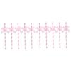 jojofuny 2sets Party Supplies Birthday Cake Ornaments Bowknot Paper Straws 30pcs*2 view 1