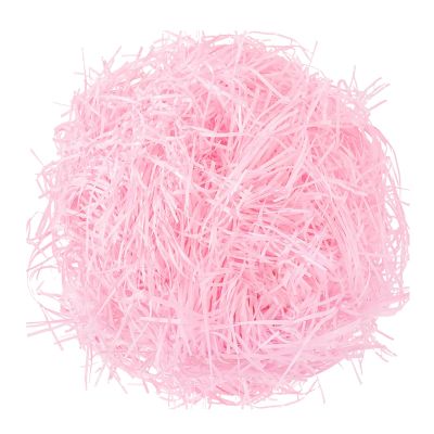 Gloreyan 1/2LB Valentine's Day Shredded Paper Filler Light Pink Easter Raffia Paper Filler Grass for Gift Wrapping Basket Filling Party Supply