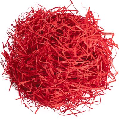 Gloreyan 1/2LB Easter Grass Shredded Paper Filler Red Raffia Paper Filler Grass for Valentine's Day Easter Gift Wrapping Basket Filling Party Supply