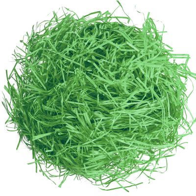 Gloreyan 1/2 LB Easter Grass Basket Filler, Shredded Paper Crinkle Raffia Paper for Easter Gift Box Packaging FillingGreen