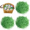 Gloreyan 1/2 LB Easter Grass Basket Filler, Shredded Paper Crinkle Raffia Paper for Easter Gift Box Packaging FillingGreen view 4