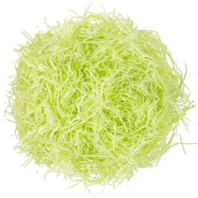 Gloreyan 1/2LB Easter Grass Shredded Paper Filler Raffia Paper Filler Grass Crinkle Cut Tissue Paper for Easter Gift Wrapping Basket Filling Birthdays Weddings Party SupplyLight Green