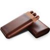 AtEEco Cigar Leather Case Portable Cedar Wood Cigar Humidors Travel Cigar Box view 1