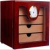 AtEEco 4 Drawers High Glossy Finish Wooden Cigar Cabinet Humidor Storage Box Electronic Hygrometer Humidors view 1