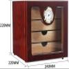 AtEEco 4 Drawers High Glossy Finish Wooden Cigar Cabinet Humidor Storage Box Electronic Hygrometer Humidors view 2