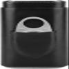 AtEEco Cigar Humidor Cigar Leather Case with Stainless Steel Cigar Cutter Capacity 3 Cigars (Color : Black) view 1