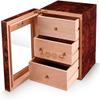 AtEEco Cigar Storage Box Cigar Box Cigar Humidor Box Three-Layer Solid Wood Cigar Cabinet Cigar Storage Box view 2