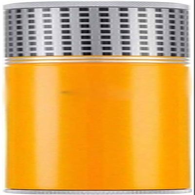 AtEEco Yellow Cigar Humidor - Travel Cigar Storage Box Cedar Humidor with Humidifier and Hygrometer