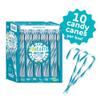 YumEarth Organic Candy Canes - Individually Wrapped Full Size Blue Raspberry Candy Canes - Dye Free, Allergy Friendly, Non GMO, Gluten Free, Vegan - 10 Count (Pack of 1) view 3