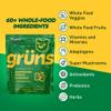 Gruns Adult Super Greens Gummies, 10 Pack, Superfood Gummy Bears with Spirulina, Chlorella & Prebiotics for Digestive Health, Adaptogens Supplement with 20 Vitamins & Minerals, Low Sugar view 2