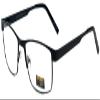 Calabria Gotham City 11 Rectangular Blue Light Blocking Reading Glasses +0.50 Black Men Women view 1