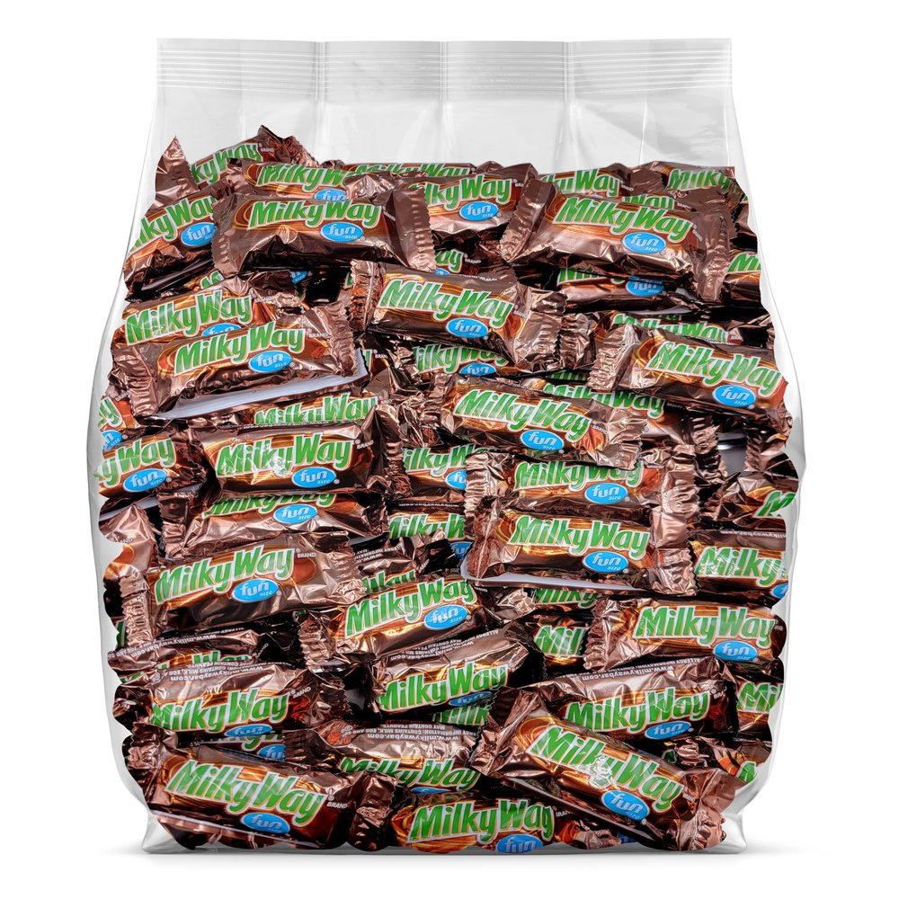 Yummy Chew Milky Way Chocolate Candy Bars - Fun Size Milky Way Candy Bars - Individually Wrapped Bulk Milky Way Chocolate Bars - Milky Way Milk Chocolate Caramel Bars - Bulk Candy Bag (Pack of 25)