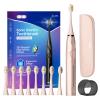SEAGO Electric Toothbrush with 8 Soft Bristle Heads for AdultsPressure Sensor, 5 Modes with 2 Minutes Build in Smart Timer,Rechargeable Travel Toothbrush with Brush Hold and Travel Case(2752Pink) view 1