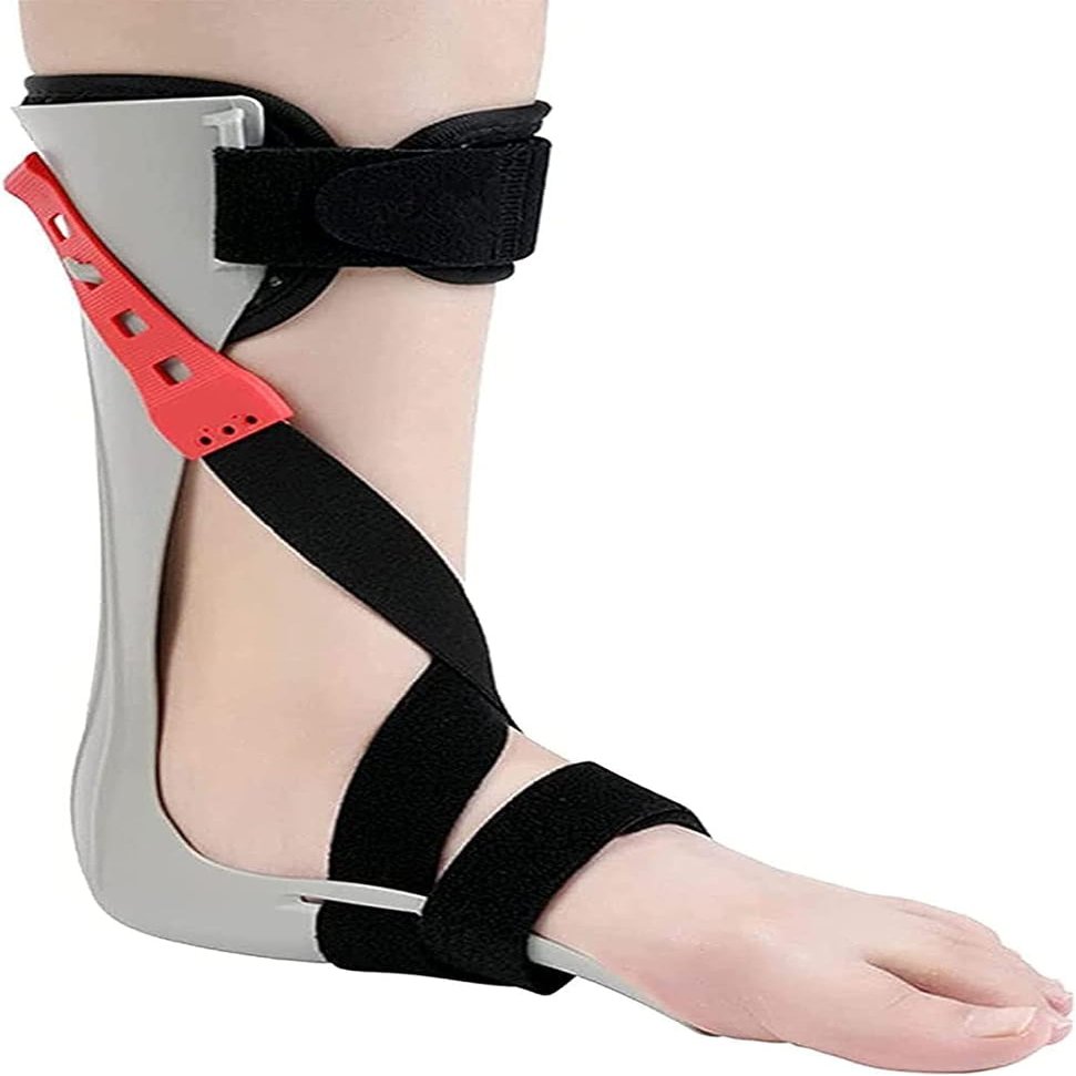 MosKav Drop Foot Brace, Adjustable Ankle Brace, Plantar Fasciitis Night Splint, Foot Drop Brace Splint Ankle Foot Orthosis Walking with Shoes or Sleeping, Ankle Brace