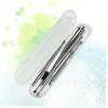Gatuida 7pcs Stainless Steel Ear Wax Removal Tool Set Ear Cleaning Kit Head Picks Slip Design Storage Box view 2