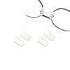 2 Pairs Slip-on Glasses Nose Pads Pieces Covers Soft Silicone Eyeglasses Nosepads Anti-Slip Eyewear Protective Eye Guards Repair Kits view 1