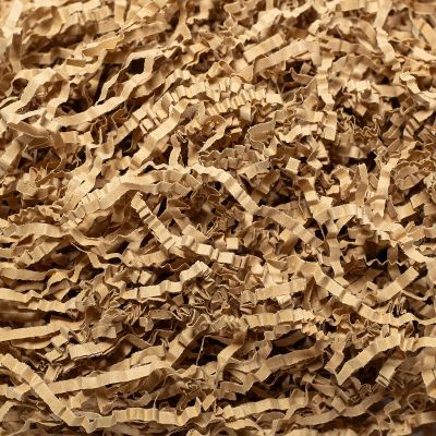 Wowxyz 1 LB Crinkle Cut Paper Shred Brown Crinkle Shredded Paper for Gift Baskets - Gift Box Bag Filler - Kraft Confetti Stuffing for Birthday, Holiday Present Packaging Wrapping