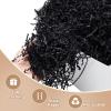 Wowxyz 1 LB Crinkle Cut Paper Shred Black Crinkle Shredded Paper for Gift Baskets - Gift Box Bag Filler - Confetti Stuffing for Birthday, Holiday Present Packaging Wrapping view 3