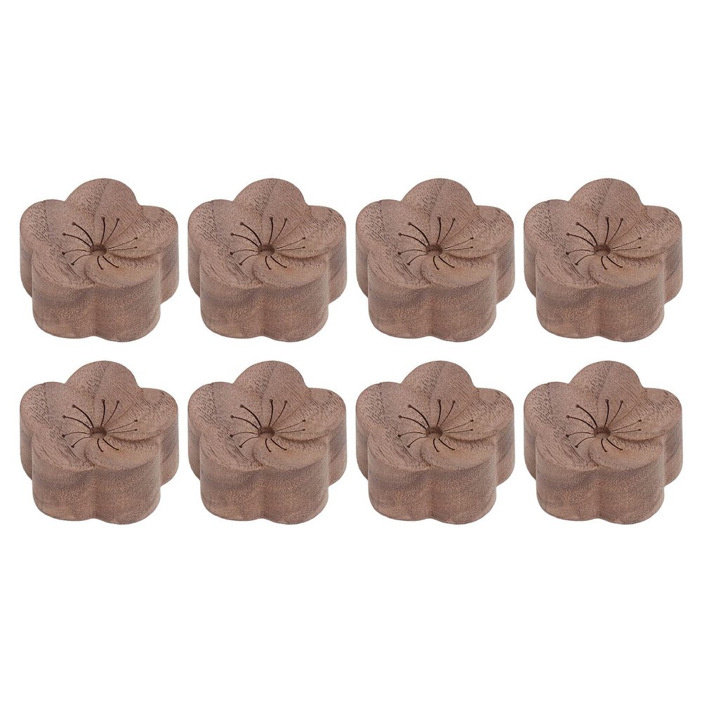 8Pcs Essential Oil Diffuser, Wood Essential Oil Diffuser, Flower Shaped Wooden Aromatherapy, Car Air Freshener Diffuser, Portable Air Freshener Wood Diffuser for Daily Use