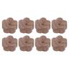 8Pcs Essential Oil Diffuser, Wood Essential Oil Diffuser, Flower Shaped Wooden Aromatherapy, Car Air Freshener Diffuser, Portable Air Freshener Wood Diffuser for Daily Use view 1