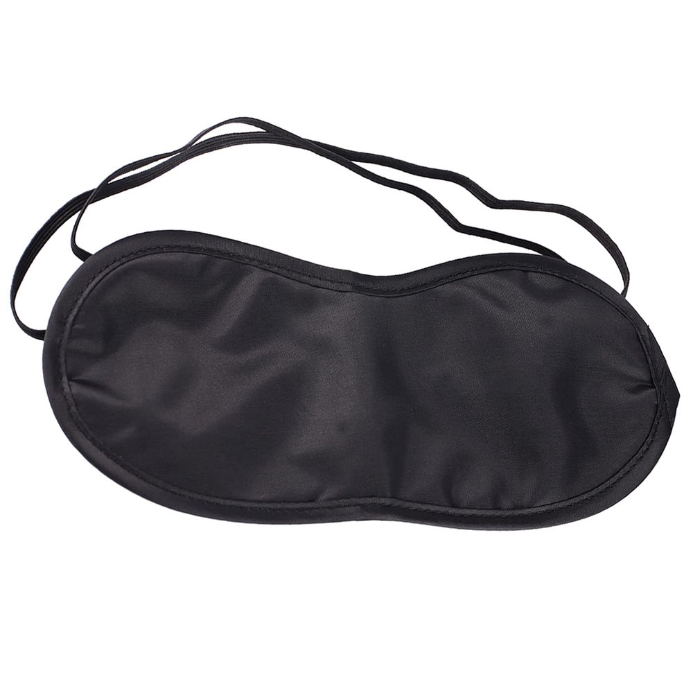 Black Eye Cover for Restful Sleep and Stress - Black Eye Cover - Eye Mask Eye Shade Nap Cover Travel Office Sleeping Rest Aid Cover Blindfold Eye Patch