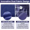 AiricePac Ice Packs for Injuries Reusable, Gel Cold Pack for Knee Neck Shoulder Ankle Elbow Hip Back Pain Relief, Cold Compress Therapy for Swelling, Bruises, Surgery, 7x 11, Blue view 3