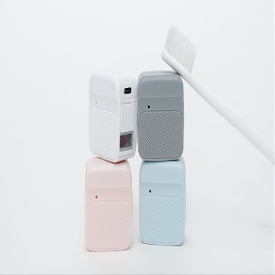 1 Pack White Portable Toothbrush Purifier - Compact and Lightweight Toothbrush Sterilizer for Daily Use.