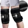 AiricePac 2 Ice Pack for Knee Pain Relief, Reusable Gel Ice Wrap for Injuries, Swelling, Knee Replacement Surgery, Cold Compress Therapy for Arthritis, Meniscus Tear and ACL, Black view 1