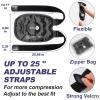 AiricePac 2 Ice Pack for Knee Pain Relief, Reusable Gel Ice Wrap for Injuries, Swelling, Knee Replacement Surgery, Cold Compress Therapy for Arthritis, Meniscus Tear and ACL, Black view 4