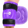AiricePac Ice Pack for Knee Pain Relief, Reusable Gel Ice Wrap for Injuries, Swelling, Knee Replacement Surgery, Cold Compress Therapy for Arthritis, Meniscus Tear and ACL, Purple view 1