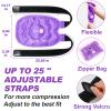 AiricePac Ice Pack for Knee Pain Relief, Reusable Gel Ice Wrap for Injuries, Swelling, Knee Replacement Surgery, Cold Compress Therapy for Arthritis, Meniscus Tear and ACL, Purple view 4