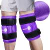 AiricePac 2 Ice Pack for Knee Pain Relief, Reusable Gel Ice Wrap for Injuries, Swelling, Knee Replacement Surgery, Cold Compress Therapy for Arthritis, Meniscus Tear and ACL, Purple view 1