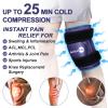 AiricePac Ice Pack for Knee Pain Relief, Reusable Gel Ice Wrap for Injuries, Swelling, Knee Replacement Surgery, Cold Compress Therapy for Arthritis, Meniscus Tear and ACL, Blue view 2