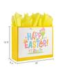 Bobobag 16" Large Easter Gift Bag with Tissue Paper and Handles for kids, Easter Egg Hunts view 2