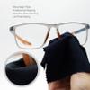 AAwipes Eyeglasses Cleaning Cloth Glasses Cloths Bulk (5.5"x5.5", Black, 100 pcs, No Logo) for Eyeglasses, Lenses, Phones, Screens, Camera,Silverware, Any Other Delicate Surfaces (HCG-5.5-100-Bk) view 4