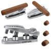 FANKAI Cigar Punch and Stand Set, Triple-Punch Cutter,Dual Holders, 20-25-30 Ring Guage, Hole Opener with Portable Bag, Multifunctional Puncher Tool view 1