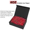 Bobobag - 4oz Crinkle Cut Paper Shred Filler Recyclable Gift Wrap Confetti Raffia Grass Shiny Shred Paper for Easter Baskets Filler Creative Eggs Decor (Red) view 2