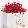 Bobobag - 4oz Crinkle Cut Paper Shred Filler Recyclable Gift Wrap Confetti Raffia Grass Shiny Shred Paper for Easter Baskets Filler Creative Eggs Decor (Red) view 3