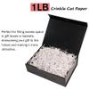 Bobobag - 1LB Crinkle Cut Paper Shred Filler Recyclable Gift Wrap Confetti Raffia Grass Shiny Shred Paper for Easter Baskets Filler Creative Eggs Decor(Diamond White) view 2